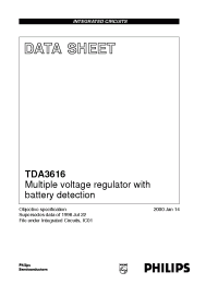 Datasheet TDA3616SF производства Philips