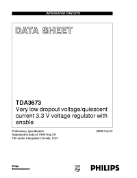 Datasheet TDA3673 производства Philips