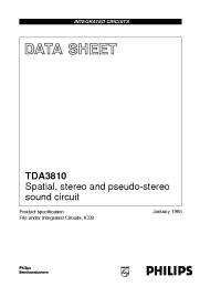 Datasheet TDA3810 производства Philips