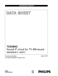Datasheet TDA3843 производства Philips