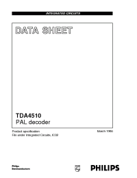 Datasheet TDA4510/V9 производства Philips