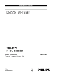 Datasheet TDA4570 производства Philips