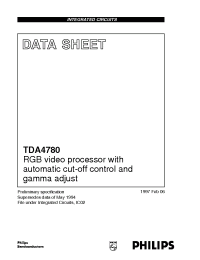 Datasheet TDA4780 производства Philips
