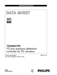 Datasheet TDA4841 производства Philips
