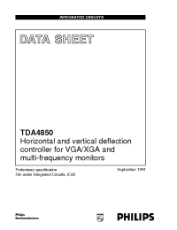 Datasheet TDA4850/V1 производства Philips