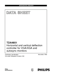 Datasheet TDA4851 производства Philips