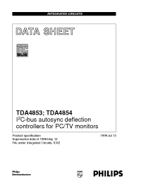 Datasheet TDA4854 производства Philips