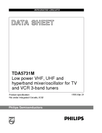 Datasheet TDA5731M/C1 производства Philips