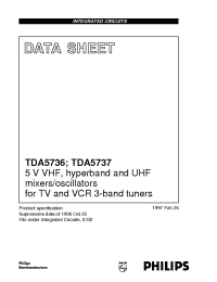 Datasheet TDA5736 производства Philips