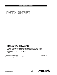 Datasheet TDA5744TS производства Philips