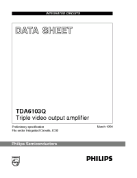 Datasheet TDA6103Q/N3 производства Philips