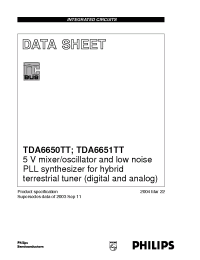 Datasheet TDA6650 производства Philips