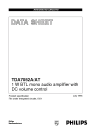 Datasheet TDA7052A/N2 производства Philips