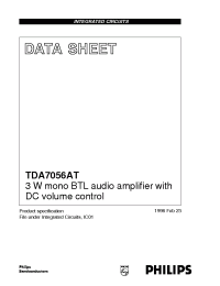 Datasheet TDA7056AT производства Philips