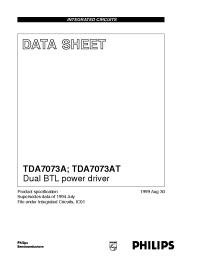 Datasheet TDA7073 производства Philips