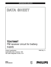 Datasheet TDA7088 производства Philips