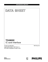 Datasheet TDA8002AT производства Philips