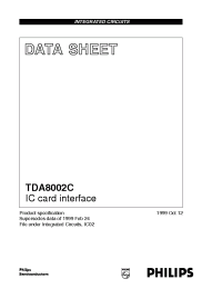 Datasheet TDA8002CT/A/C1 производства Philips