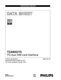 Datasheet TDA8003TS производства Philips