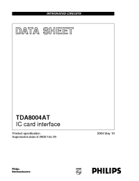 Datasheet TDA8004 производства Philips