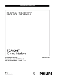 Datasheet TDA8004T производства Philips