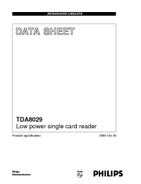 Datasheet TDA8029HL/C105 производства Philips