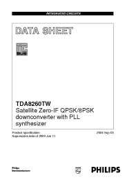 Datasheet TDA8260TW производства Philips