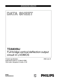 Datasheet TDA8359J производства Philips