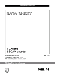 Datasheet TDA8505/N2 производства Philips