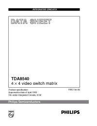 Datasheet TDA8540T/C2 производства Philips