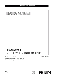 Datasheet TDA8542A производства Philips