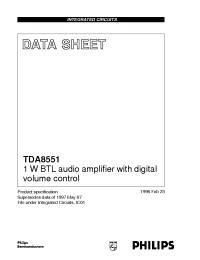 Datasheet TDA8551 производства Philips