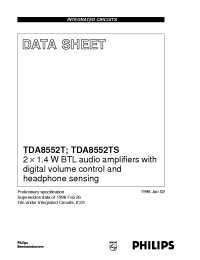 Datasheet TDA8552 производства Philips