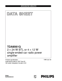 Datasheet TDA8561 производства Philips