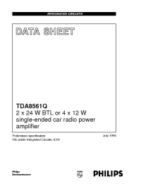 Datasheet TDA8561Q/N1 производства Philips