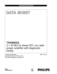 Datasheet TDA8563Q/N2/S11 производства Philips