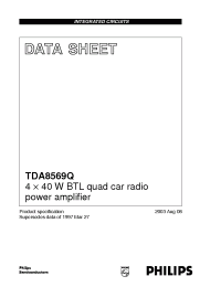 Datasheet TDA8569Q/N1 производства Philips