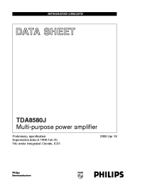 Datasheet TDA8580J производства Philips