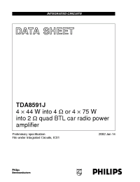 Datasheet TDA8591J производства Philips