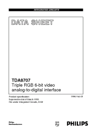 Datasheet TDA8707 производства Philips