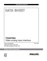 Datasheet TDA8708 производства Philips