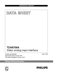 Datasheet TDA8709A производства Philips