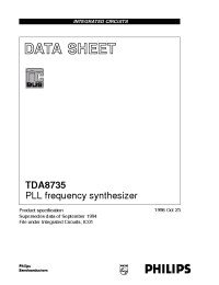Datasheet TDA8735 manufacturer Philips