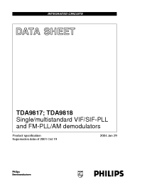 Datasheet TDA9818 manufacturer Philips