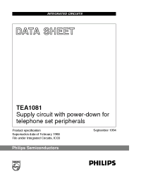 Datasheet TEA1081/C2 manufacturer Philips