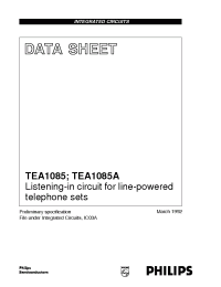 Datasheet TEA1085A manufacturer Philips