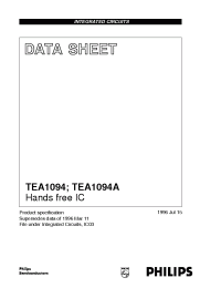 Datasheet TEA1094/C2 manufacturer Philips
