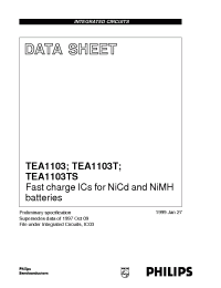 Datasheet TEA1103/N2 manufacturer Philips