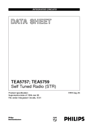 Datasheet TEA5757H/V1 manufacturer Philips