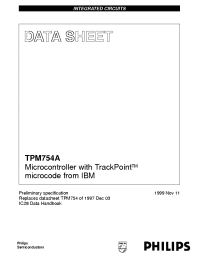Datasheet TPM754 manufacturer Philips